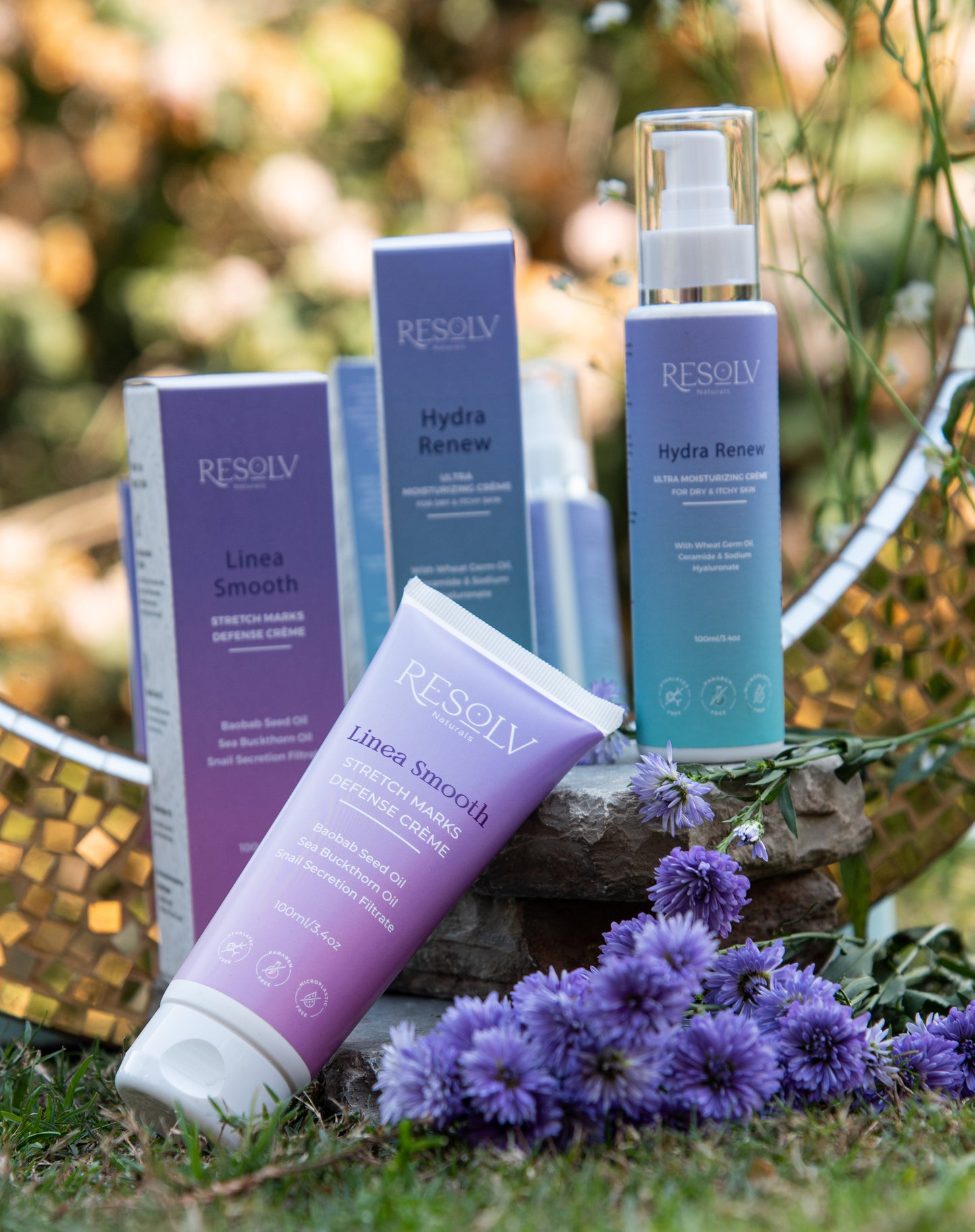 RESOLV HARMONE SAFE GIFT SET FOR NEW MOM (100 ML, Pack of 2, LINEA SMOOTH+HYDRA RENEW+GIFT BOX )