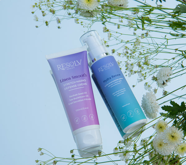 RESOLV HARMONE SAFE GIFT SET FOR NEW MOM (100 ML, Pack of 2, LINEA SMOOTH+HYDRA RENEW+GIFT BOX )